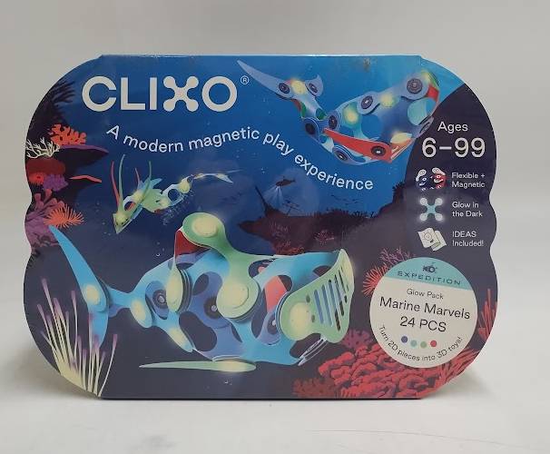 Clixo Marine Marvels Pack: Creative & Problem-Solving Magnetic Building Set