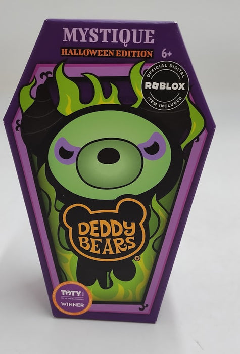 Deddy Bears Halloween mystique Series Coffin Stuffed Animal: Polyester Fantasy Plush Toy, 6" Tall