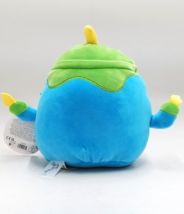 Squishmallows 8" Teal Blue Monster Candelabra w/ Purple Fuzzy Belly Plush