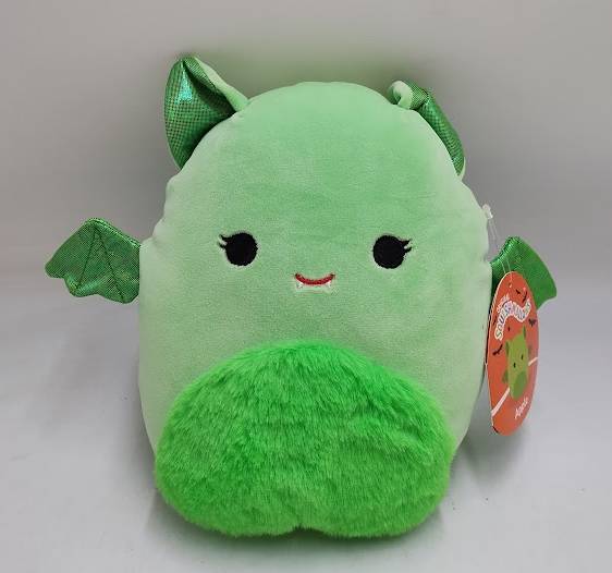Squishmallows 8" Green Bat with Fuzzy Belly and Glitter Wings Little Plush