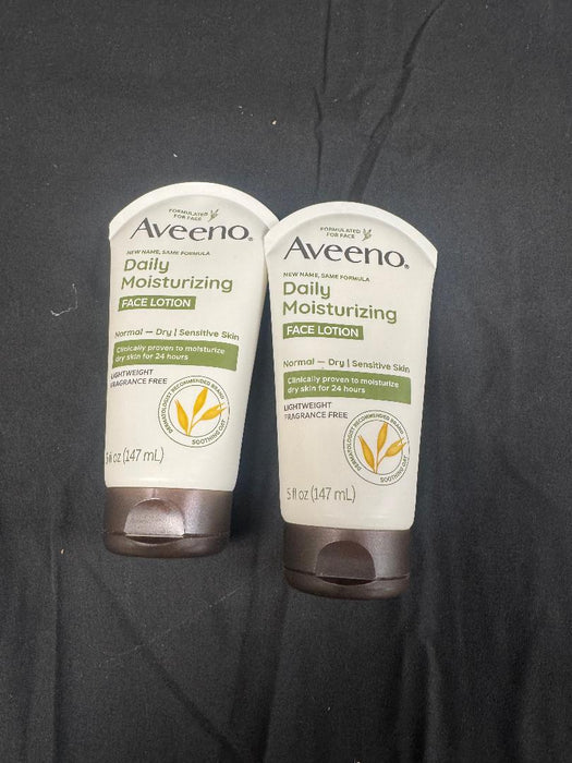 LOT OF 2 Aveeno Daily Moisturizing Prebiotic Oat Face Cream Fragrance Free -5 oz