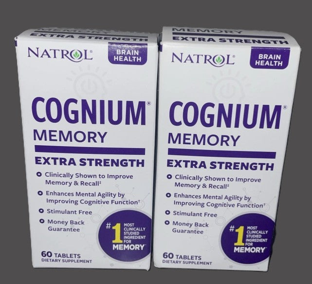2 PACK!!! Natrol Dietary Supplements Cognium Extra Strength 60ct -EXP: 09/30/26