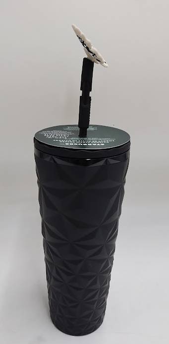 Starbucks Halloween 2025 Midnight Glow-In-The-Dark With Moth Topper - 24Oz