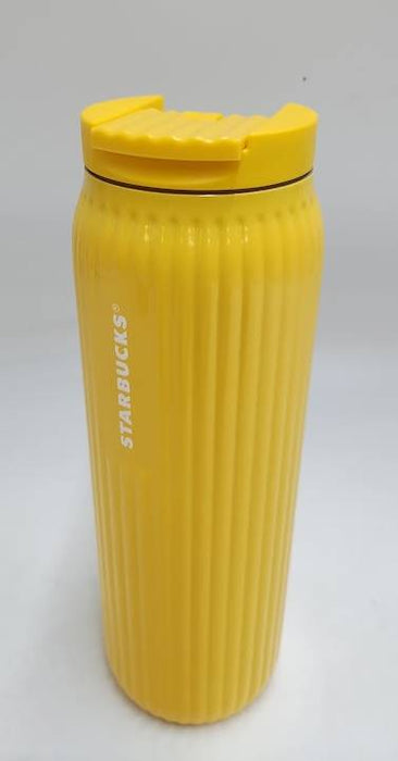 STARBUCKS Yellow Insulated Tumbler 16oz READ DESCRIPTION