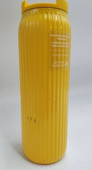 STARBUCKS Yellow Insulated Tumbler 16oz READ DESCRIPTION