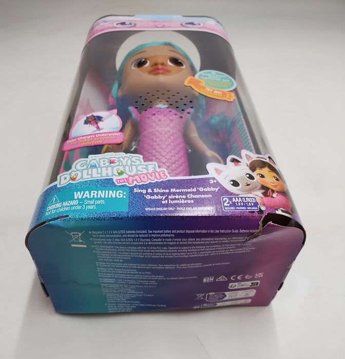 Gabby's Dollhouse: The Movie, Sing & Shine Mermaid Gabby, Waterproof Mermaid Doll, Lights & Sounds