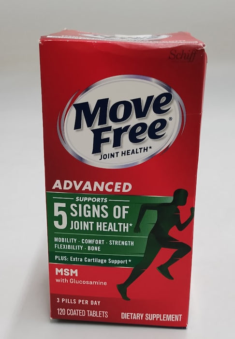 Move Free Advanced Plus MSM with Calcium and Collagen Tablets - 120ct EXP: 01/28