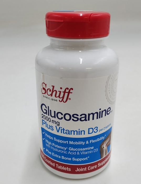 Schiff Glucosamine 2000mg + Vitamin D, Coated Tablets - 150 CT - EXP:01/2027+