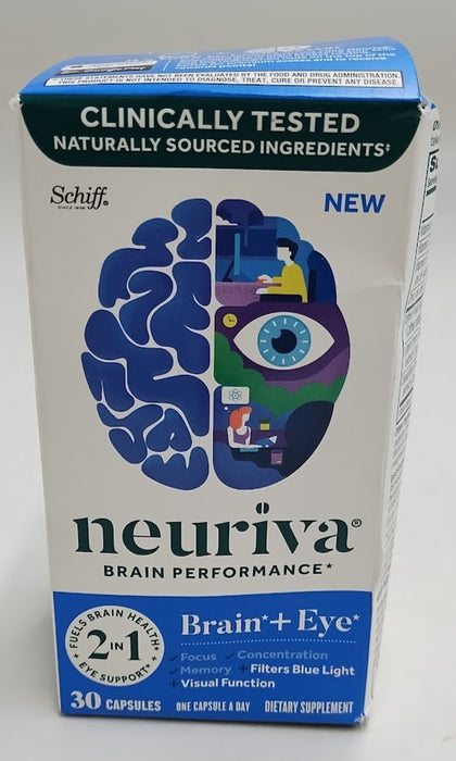 Neuriva Brain + Eye Capsules, 30 Ct EXP:01/2026