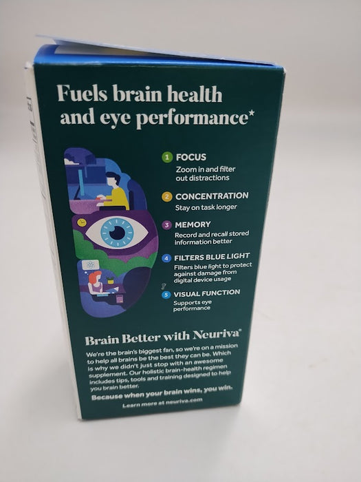 Neuriva Brain + Eye Capsules, 30 Ct EXP:01/2026