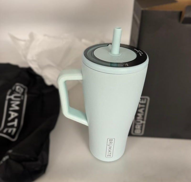 BruMate Era 30oz 100% Leak-Proof Straw Tumbler - Blue Agave