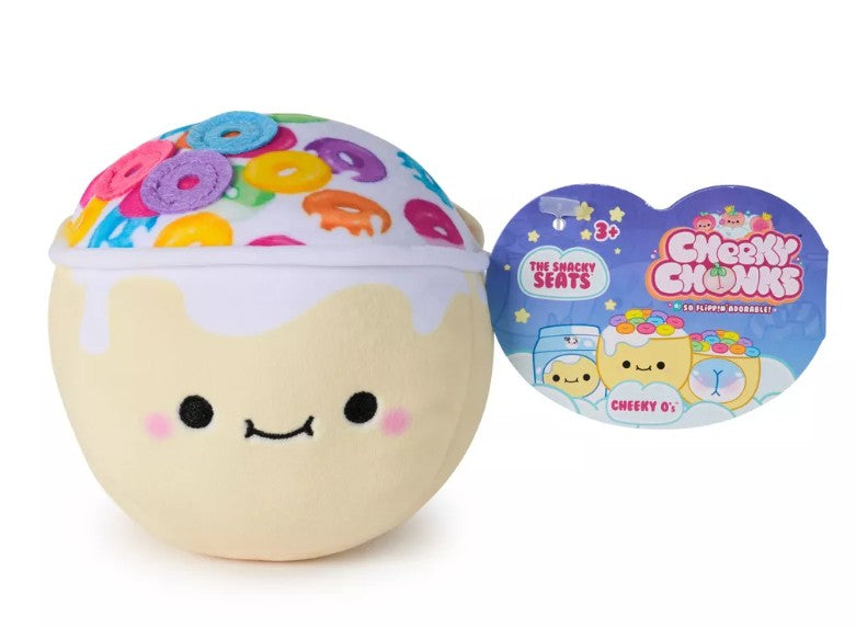Cheeky Chonks 4.5" Cheeky Os Reversible Plush