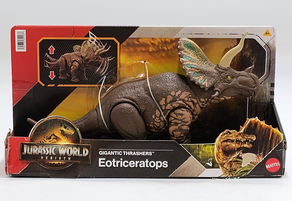 Jurassic World Rebirth Gigantic Thrashers Eotriceratops Dinosaur Figure Toy