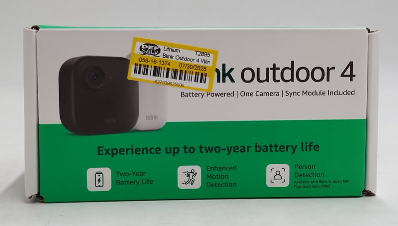 Blink Outdoor 4 Wireless Smart Security Camera, 1080p HD