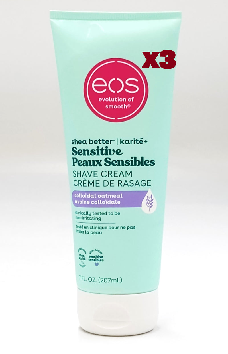 LOT OF 3!!! eos Shea Better Shave Cream - Sensitive Skin - 7 fl oz