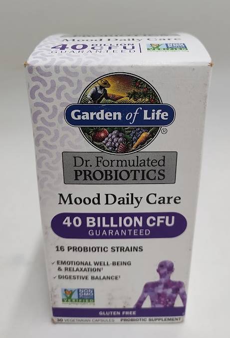 Garden of Life Dr. Formulated Mood Probiotic Capsules - 30ct EXP 03/2026
