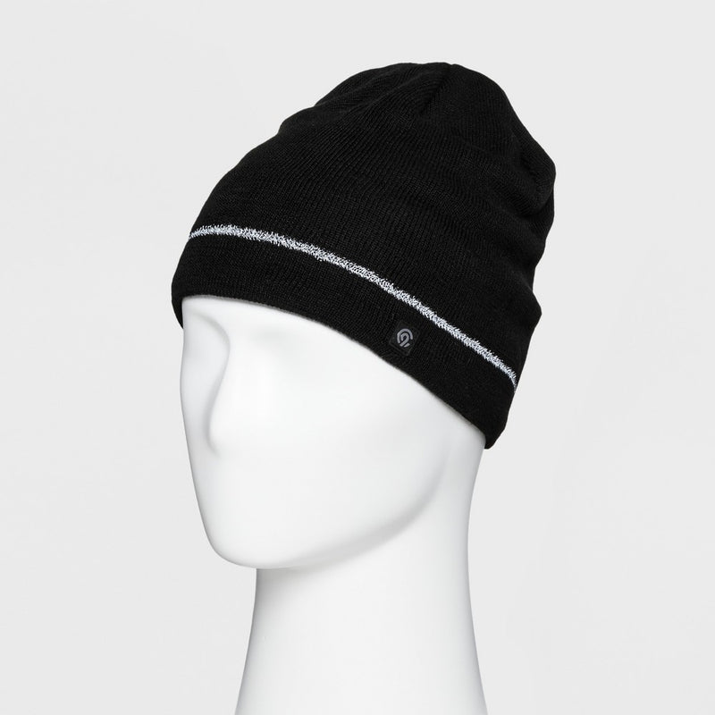 Men's Solid Reflective Beanie - CF - C9 Champion Black One Size