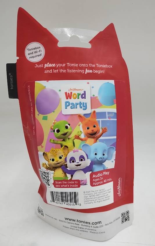 Tonies Word Party Tonie Figurine: Language Skills & Creativity Storybook *ADD 3 TO YOUR CART & 1 IS FREE!*