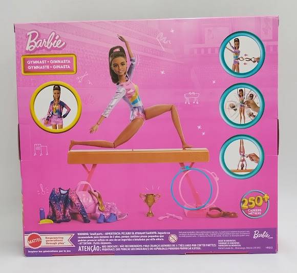 Barbie Gymnastics Playset with Blonde Fashion Doll, Balance Beam SEE DETAILS