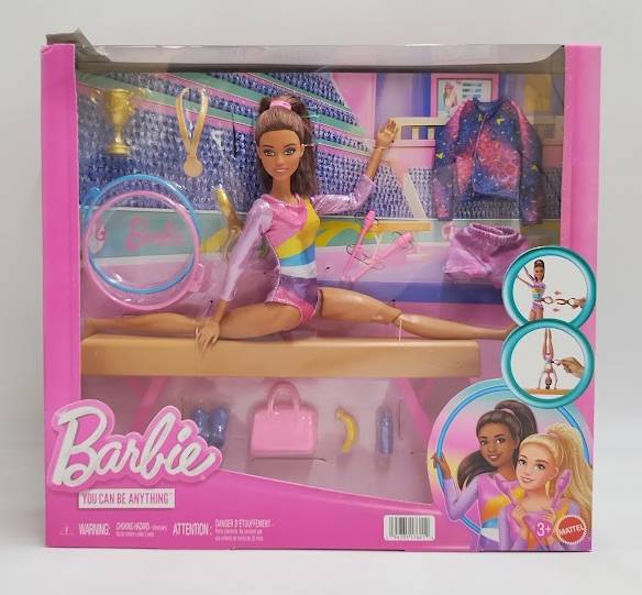 Barbie Gymnastics Playset with Blonde Fashion Doll, Balance Beam SEE DETAILS