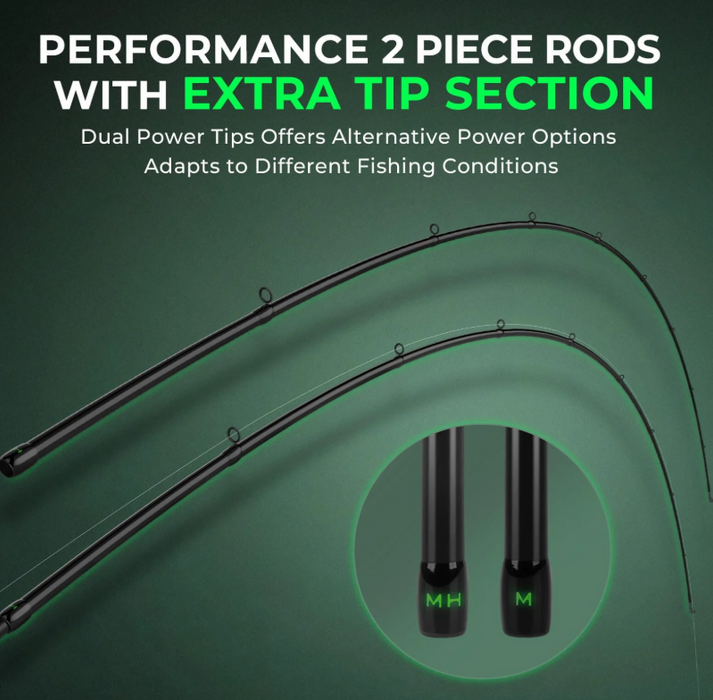 KastKing Zephyr Dual Tip Casting Rod KRDCSTZP-74MHH2BK (LOCAL PICKUP ONLY)