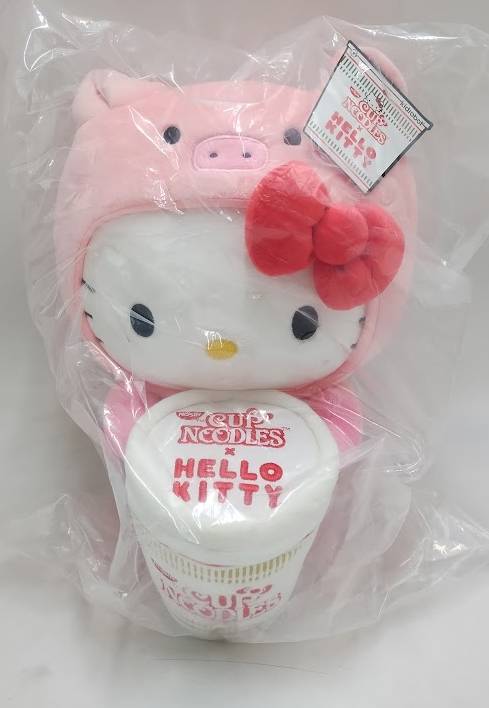 Hello Kitty - Medium plush - Nissin Cup Noodles X Hello Kitty Pork Cup Noodle
