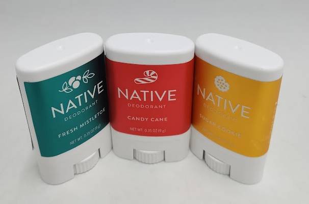 LOT OF 3!! Native Aluminum Free Limited Edition Holiday Deodorant