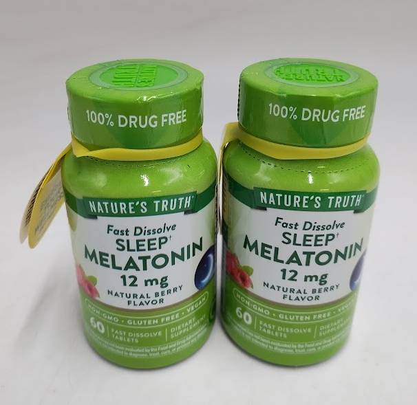 2 PACK!! Nature's Truth Melatonin Fast Dissolve Tablets - Berry EXP 05/2027