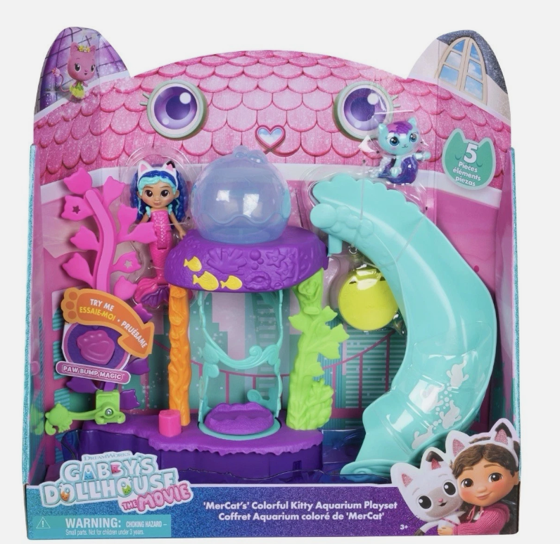 Gabby's Dollhouse: The Movie, MerCat's Colorful Kitty Aquarium Playset