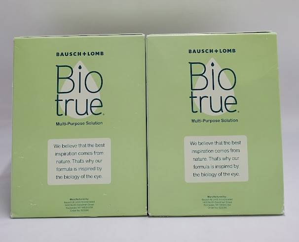 LOT OF 2 !! Biotrue Contact Lens Solution - 20 fl oz - EXP. 10/2026 OR AFTER