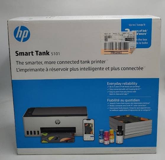 HP Smart Tank 5101 Wireless All-In-One Color Refillable Printer (1F3Y0A) (LOCAL PICKUP ONLY)