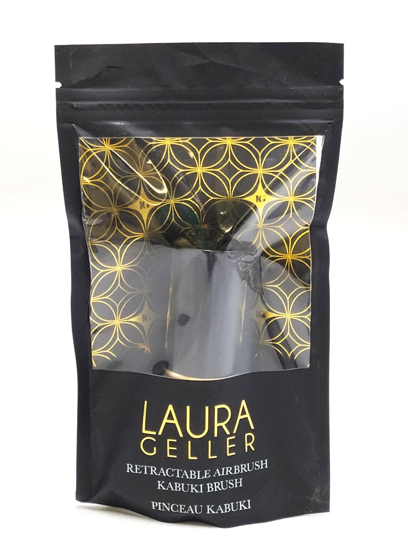 LAURA GELLER NEW YORK Retractable Airbrush Kabuki Brush For All Face Makeup & Foundation For Liquid, Cream And Powder Face Makeup With Aluminum Handle