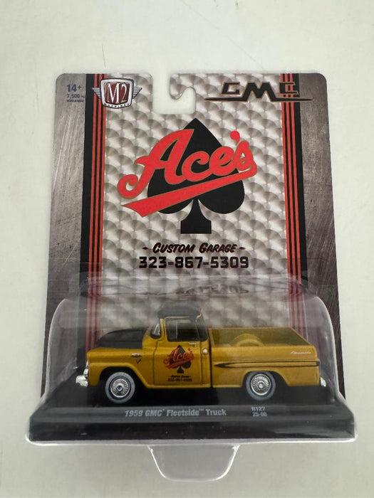 1/64th M2 Machines Auto Drivers R127 Ace's Garage 1959 GMC Fleetside Truck