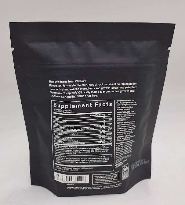 Nutrafol Men's Hair Growth Supplements EXP 08/2027