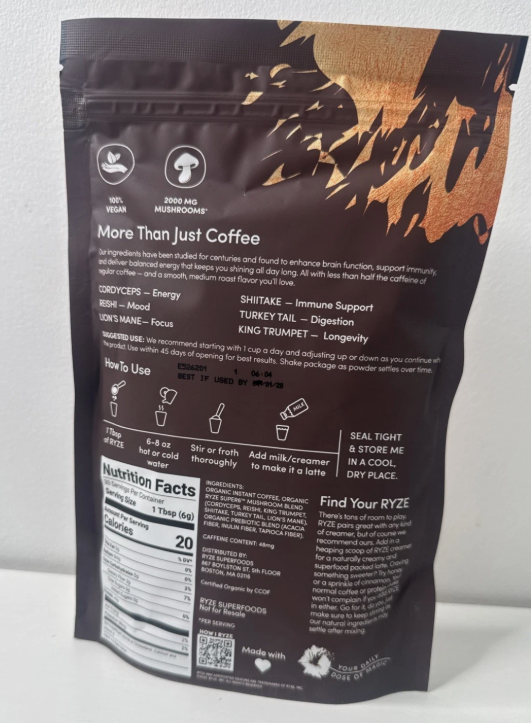 SUPERFOODS Mushroom Coffee 30 Servings EXP:01/2028