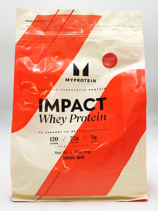 Myprotein Impact Whey Protein Strawberry 2.2 Lbs EXP:03/2027