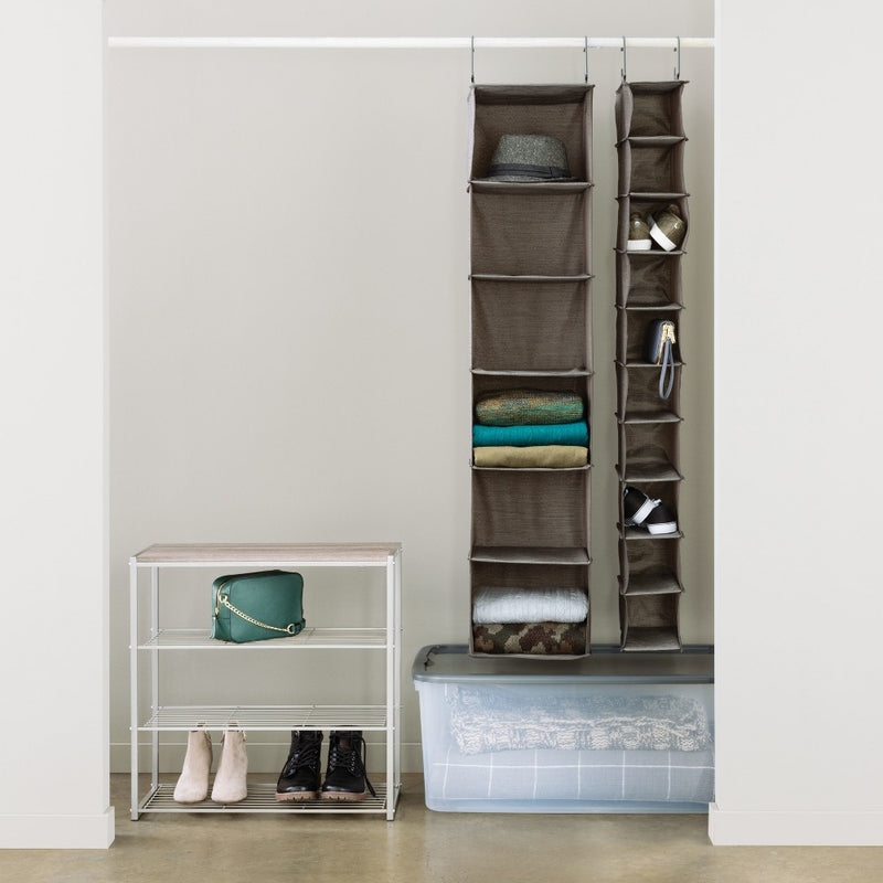 4 Tier Shoe Rack with Particle Board Top Gray - Threshold& (LOCAL PICKUP ONLY)