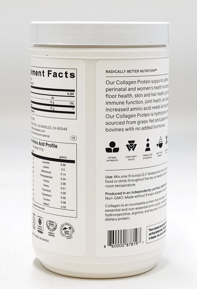 Needed. Hydrolyzed Collagen Protein Powder | 1Lb EXP:09/2027