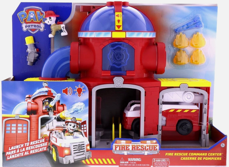 PAW Patrol Fire Rescue Command Center with Marshall Figure