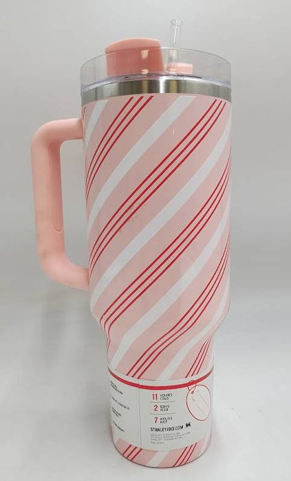 Stanley 40 oz H2.0 FlowState Quencher Tumbler Strawberry Twist READ DESCRIPTION