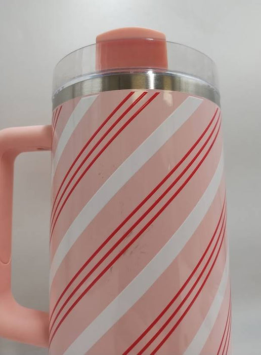 Stanley 40 oz H2.0 FlowState Quencher Tumbler Strawberry Twist READ DESCRIPTION