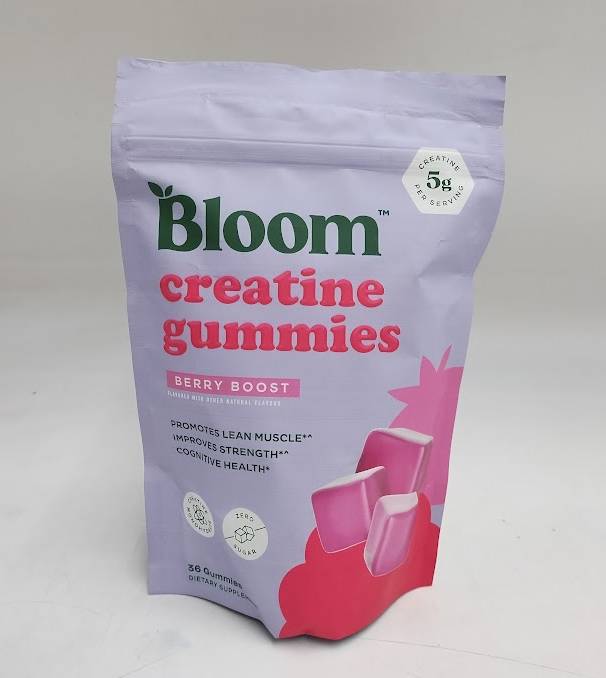 BLOOM NUTRITION Creatine Monohydrate - Berry Boost - 36ct/12 Servings EX 01/2027