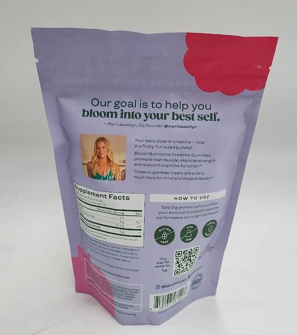 BLOOM NUTRITION Creatine Monohydrate - Berry Boost - 36ct/12 Servings EX 01/2027