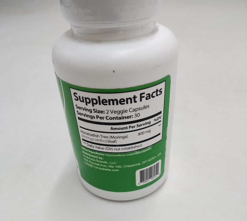 Rosabella Moringa Capsules - 60 Count - EXP:08/2027