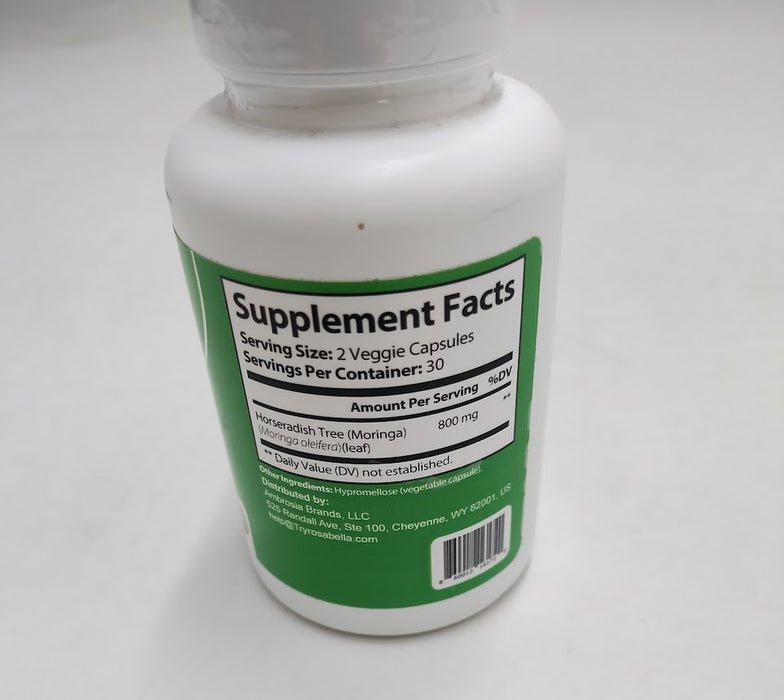 Rosabella Moringa Capsules - 60 Count - EXP:08/2027