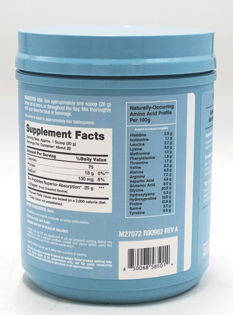 Neocell Collagen Bio-Peptides Powder | 20Oz - Expires: 02/2030