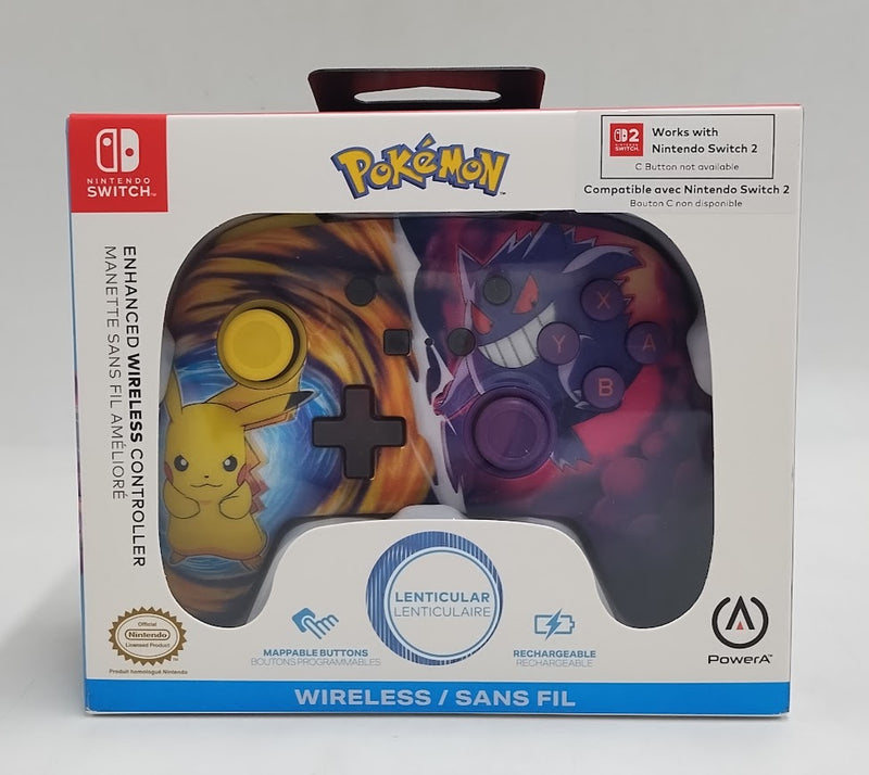 PowerA Pikachu vs Gengar Enhanced Wireless Controller - Nintendo Switch