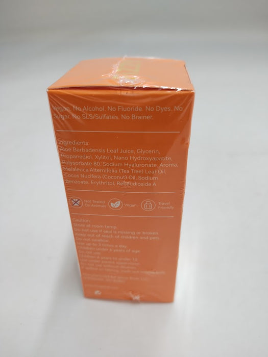 Fizzy Mouthwash Concentrate | Remineralizing Enamel Repair, Nano Hydroxyapatite | 20X Concentrated Travel Size | No Fluoride, Alcohol, Dye | Xylitol, Dry Mouth | Kids & Adults | Orange Creamsicle