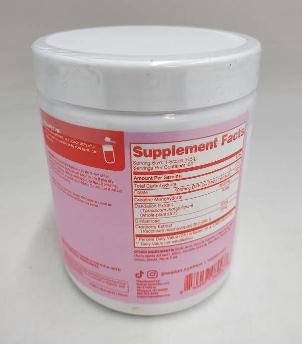 Wellah Creatine For Women -  Strawberry Lemonade EXP 08/2028