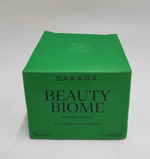 SAKARA Beauty Biome – Synbiotic Supplement For Skin + Gut Health MFG 04/2025